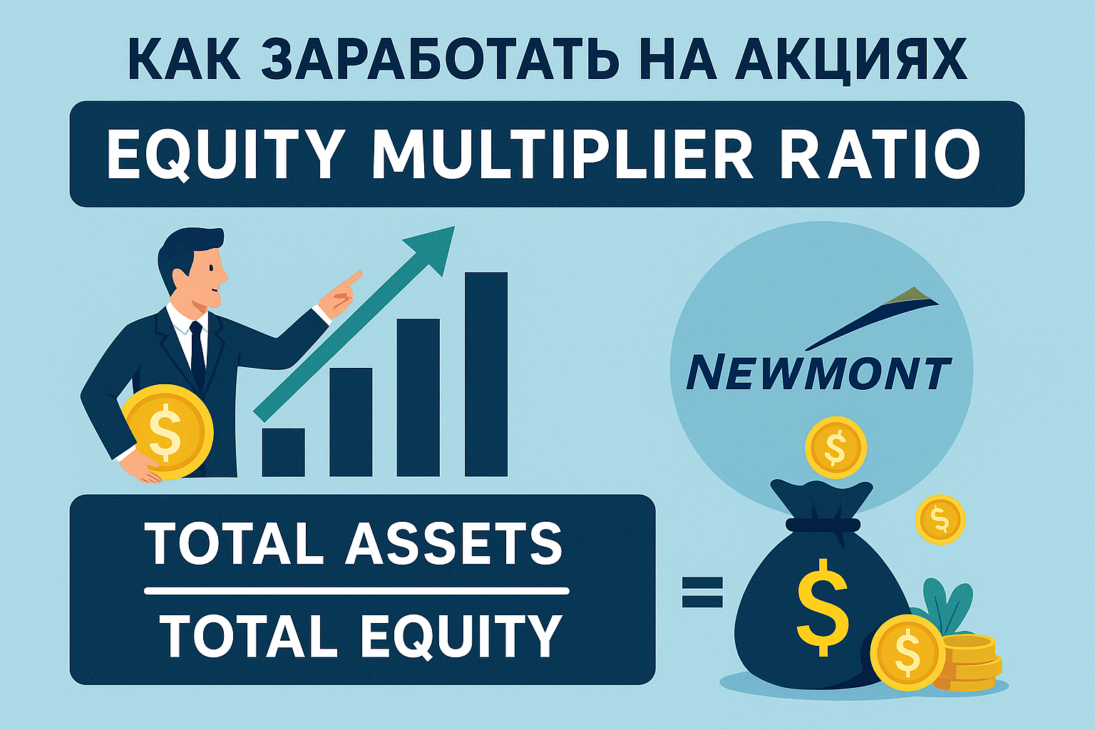 Финансовый анализ: Equity Multiplier на примере Newmont